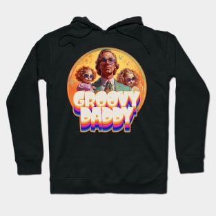 Groovy Daddy and Girls Design Hoodie